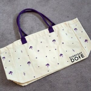 Everyday Dose Mushroom Psychedelic Canvas Tote XL
